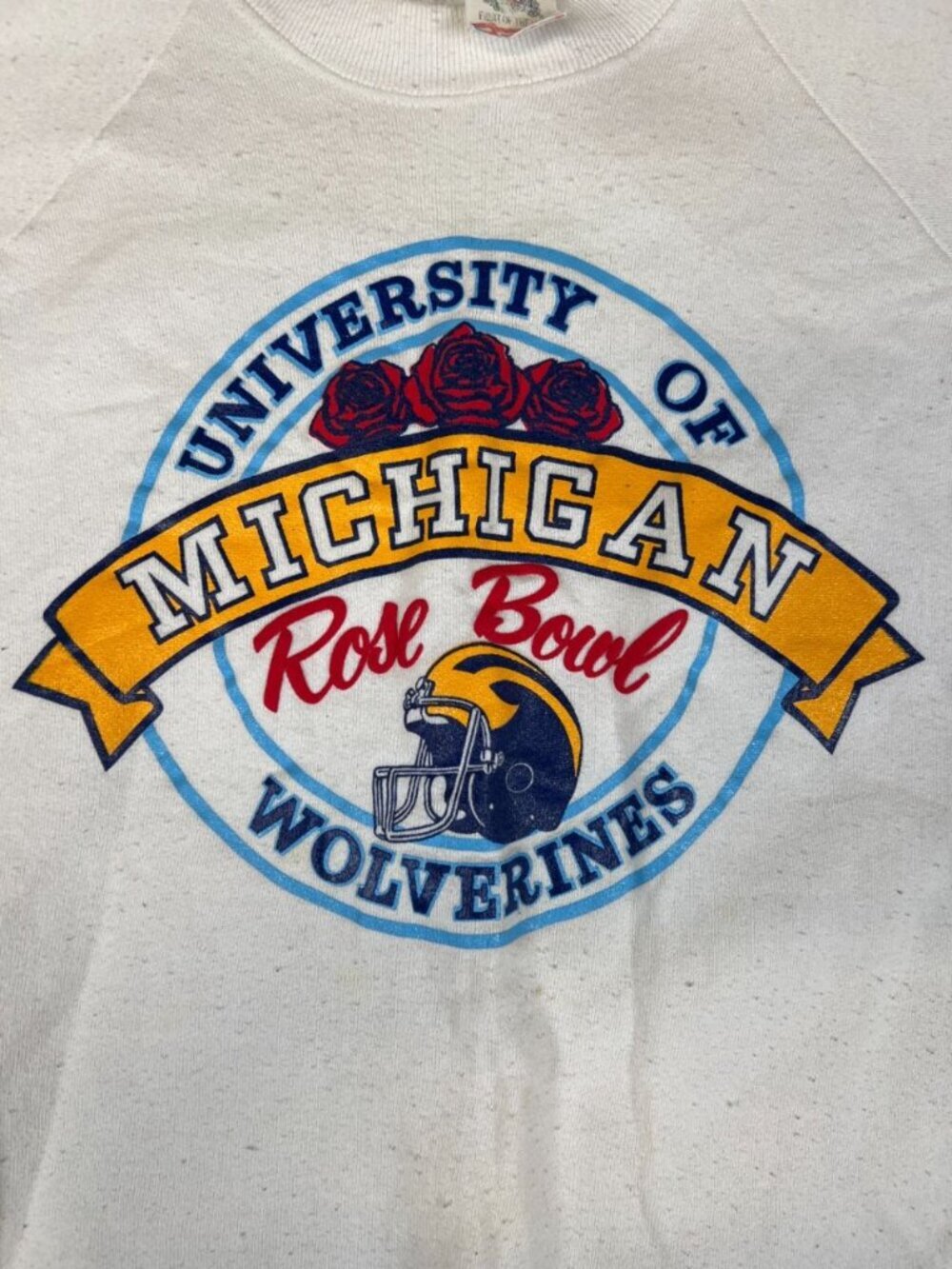 Vintage University of Michigan Rose Bowl Sweatshirt Size XL Made in USA - Picture 4 of 10